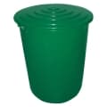 Hordó, műanyag esővíz tároló, zöld, csappal, tetővel (210 l)