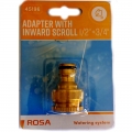 ROSA 45196 csapcsatlakozó, belső menetes, réz (1/2
