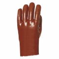 MĂĄrtott PVC kesztyĹą, bordĂł, sav/lĂşg/olajĂĄllĂł, 27 cm-es (10)