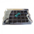 Palántatálca készlet 37x23x10,5cm 24-es betéttel fedeles 4 részes