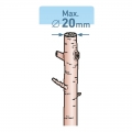 Metszőolló; 190mm, mellévágó, max. 20 mm átvágás, SK5 acél penge, műanyag fogantyú