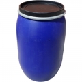Hordó, műanyag, bilincses, kék (60 l)