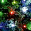 Karácsonyi fényfűzér, 30 db micro LED, színes (2,9 m)