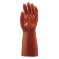 MÁRTOTT PVC KESZTYŰ, PIROS, 40CM HOSSZÚ_10