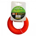 Damil szegélynyíró géphez Trimmer Line (2,7 mm x 15 m) csavart négyszög keresztmetszetű