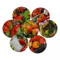 Befőttes üveg tető (82 mm, 720 ml-es üveghez, mix., zöldség-gyümölcs)