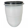 Hordó, műanyag, bilincses (60 l, fehér) Sterk