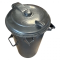Utcai kuka, fekete, kerek (110 l-es)