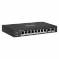 HiLook NS-0310P-60 8 portos PoE switch, 2×Gigabit uplink, 60W