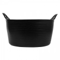 Vödör, rugalmas, fekete, műanyag vödör (30 l)